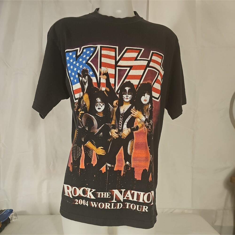 Vintage 2004 Y2K Kiss Rock The Nation World Tour size medium